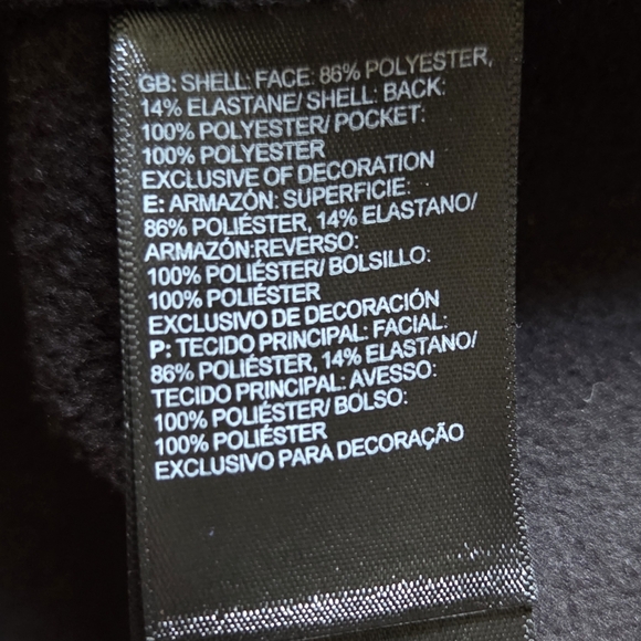 The North Face Men's Black Mock Neck Full Zip Vest, Size XXL Zippered Pockets - Picture 7 of 8